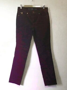 Second Yoga Oxblood Corduroy Pants Slim Fit 28 Made in Canada